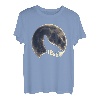 Wolfshirt für Herren, Wolfshirt, Wolfshirt Damen, Wolfsmond T-Shirt
