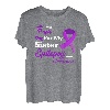 I Wear Purple For My Sister Epilepsy Awareness Shirt T-Shirt