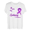 I Wear Purple For My Sister Epilepsy Awareness Shirt T-Shirt