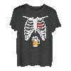 Schwangerschaftsankündigung für Papa Shirt Schwangere Skelett T-Shirt
