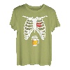 Schwangerschaftsankündigung für Papa Shirt Schwangere Skelett T-Shirt