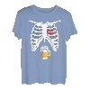 Schwangerschaftsankündigung für Papa Shirt Schwangere Skelett T-Shirt