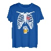 Schwangerschaftsankündigung für Papa Shirt Schwangere Skelett T-Shirt