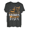Bauarbeiter Lustig - Mein Held Fährt Bagger Papa Kinder T-Shirt