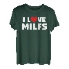 I Love Heart Milfs And Mature, sexy Frauen T-Shirt