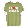 I Love Heart Milfs And Mature, sexy Frauen T-Shirt