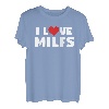 I Love Heart Milfs And Mature, sexy Frauen T-Shirt