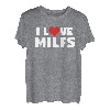 I Love Heart Milfs And Mature, sexy Frauen T-Shirt