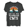 Introverted But Willing To Discuss Cats, lustige Katze Retro T-Shirt
