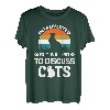 Introverted But Willing To Discuss Cats, lustige Katze Retro T-Shirt