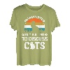 Introverted But Willing To Discuss Cats, lustige Katze Retro T-Shirt