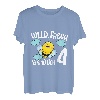 Kinder Süße Biene Geburtstagshirt Frech & Endlich 4 Jahre Mädchen T-Shirt