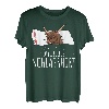 Schottisches Hochlandrind Kuh Offizielles Schlafshirt T-Shirt