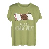 Schottisches Hochlandrind Kuh Offizielles Schlafshirt T-Shirt