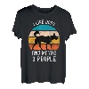 I Like Dogs And Maybe 3 People Vintage Retro Hund T-Shirt