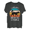 I Like Dogs And Maybe 3 People Vintage Retro Hund T-Shirt