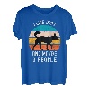 I Like Dogs And Maybe 3 People Vintage Retro Hund T-Shirt