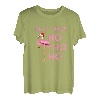 Weihnachten Wintersaison Urlaub Flamingo Ho Ho Weihnachts T-Shirt