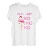 Weihnachten Wintersaison Urlaub Flamingo Ho Ho Weihnachts T-Shirt