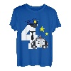 Lustige Polizei, 4 Jahre alt, niedlicher Polizei-Autoliebhaber, 4. Geburtstag T-Shirt