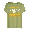 Herren I Keep All My Dad Jokes In A Database Programmer Dad Jokes T-Shirt