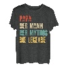 Herren Papa Mythos Legende Vater Vatertag Spruch Lustig Geschenk T-Shirt
