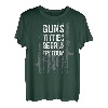 Guns Titties Beer & Freedom - Lustiges Trinken für Herren - auf der Rückseite T-Shirt