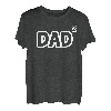 Herren Dad Hoch 2 - Zweifacher Papa Zwillinge Papa mit Zwei Kinder T-Shirt