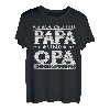 Herren Ich habe zwei Titel Papa und Opa Shirts T-Shirt