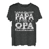 Herren Ich habe zwei Titel Papa und Opa Shirts T-Shirt