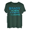 Brady The Man The Myth The Legend Personalisierte Jungen T-Shirt