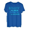 Brady The Man The Myth The Legend Personalisierte Jungen T-Shirt