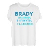 Brady The Man The Myth The Legend Personalisierte Jungen T-Shirt