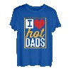 I Heart Hot Dads Red Heart Love DILFs Summer T-Shirt