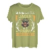 Herren Zwei Titel Papa und Jäger Jagd Vater T-Shirt