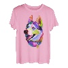 Husky buntes Pop Art Porträt für Hundebesitzer Chukcha Sibe T-Shirt