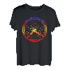 Fahrrad Tour Radsport Geschenk für Radfahrer Sonnenuntergang T-Shirt