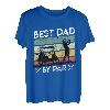 Herren Golfer Papa Best Dad by Par Golfspieler Golf T-Shirt