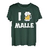 I Love Malle TShirt Lustiges Spruch Shirt Spaßgeschenk Idee