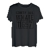 Grafschaft Gefängnis Häftling Gefängnis Halloween-Kostüm T-Shirt