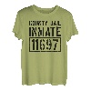 Grafschaft Gefängnis Häftling Gefängnis Halloween-Kostüm T-Shirt