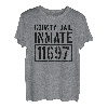 Grafschaft Gefängnis Häftling Gefängnis Halloween-Kostüm T-Shirt