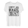 Grafschaft Gefängnis Häftling Gefängnis Halloween-Kostüm T-Shirt