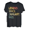 70 Jahre alte Legende seit Januar 1953 70. Geburtstag T-Shirt