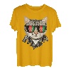 Sonnenbrille mit Afghanistan-Flagge, coole afghanische Katze T-Shirt