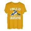 Finland steht mit Ukraine Ukrainische Flaggen-T-Shirts T-Shirt