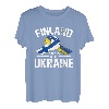 Finland steht mit Ukraine Ukrainische Flaggen-T-Shirts T-Shirt
