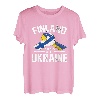 Finland steht mit Ukraine Ukrainische Flaggen-T-Shirts T-Shirt