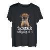 Border Terrier mit englischer Aufschrift 