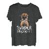 Border Terrier mit englischer Aufschrift 